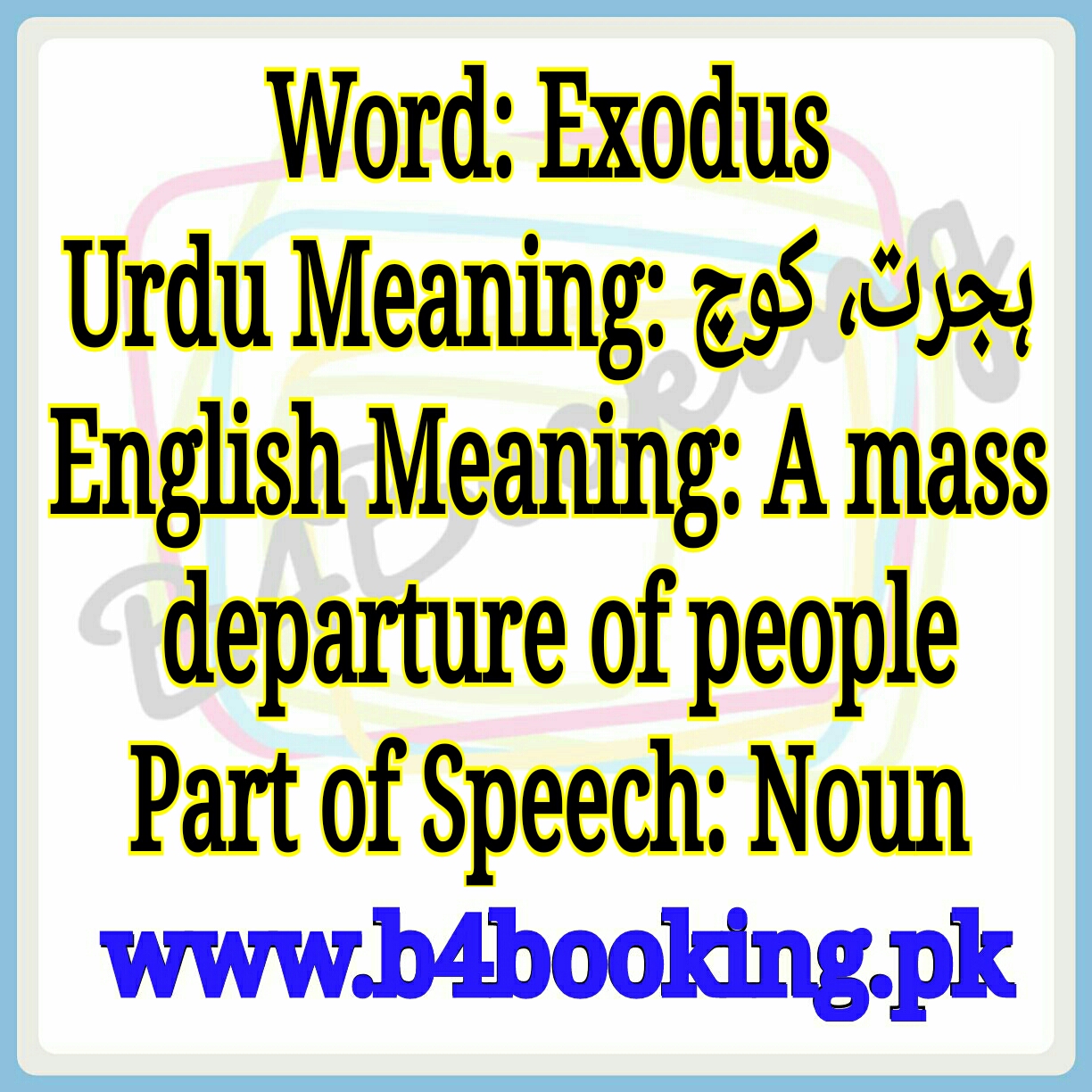 Meaning exodus What Does